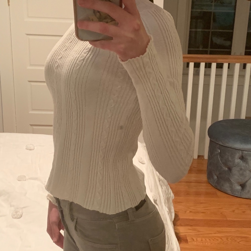 Cream Sweater/Shirt - Picture 2 of 3